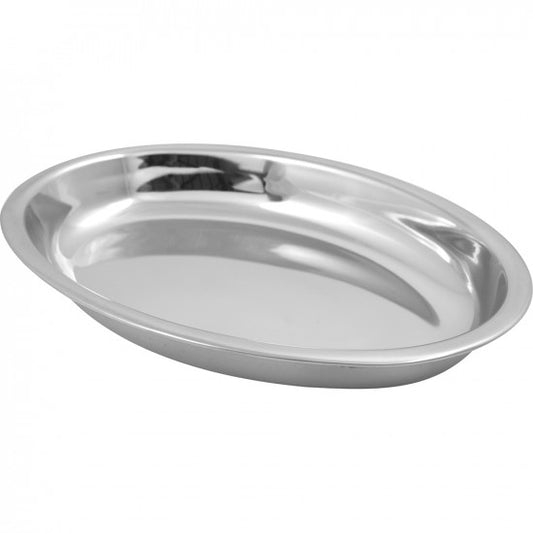 Stainless Steel  Oval Dish  serving ware Plain (3 Sizes)