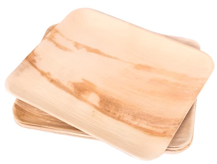 Eco-Friendly Disposable Square Plates - 9 x 9" (Pack of 25 Pcs)