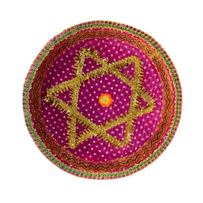 Decorative Colorfull Bandhani Chhab w/out Jholla (Size - 14, 16 & 20")