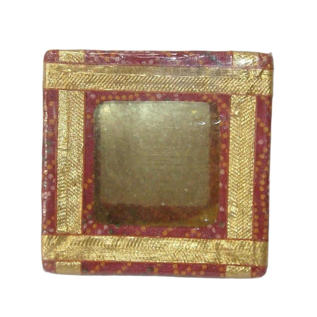 Red Bandhani Sweet Box 1/4 KG (Square)