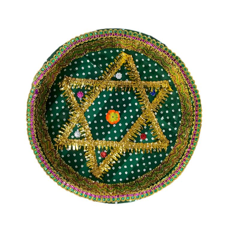 Decorative Colorfull Bandhani Chhab w/out Jholla (Size - 14, 16 & 20")