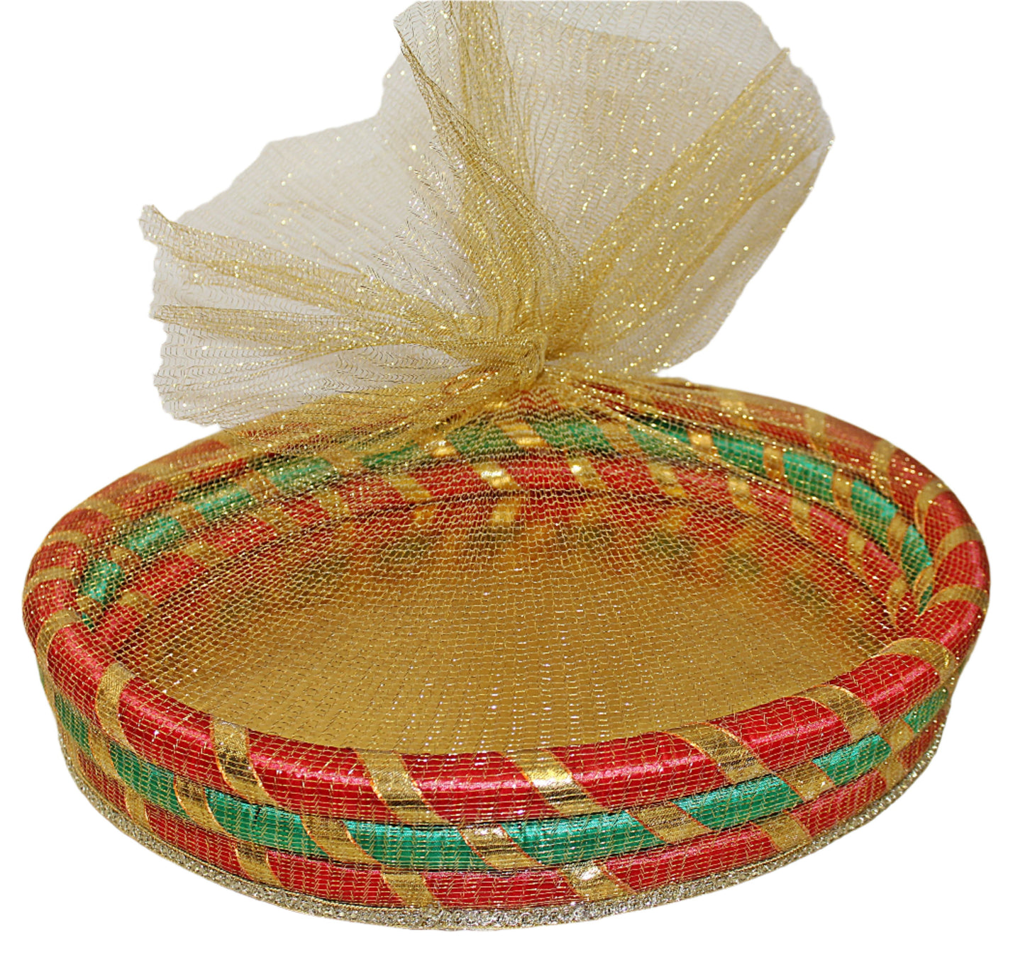 Red Green Round Tokri