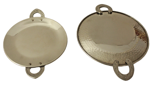 Stainless Steel Hammered Tawa For Serving (3 Sizes)