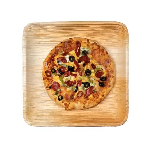 Eco-Friendly Disposable Square Plates - 2 Sizes (6 & 10") (Pack of 25 Pcs)