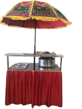 Live Tikki/Chaat Counter Trolly for Catering & Restaurant on Wheels