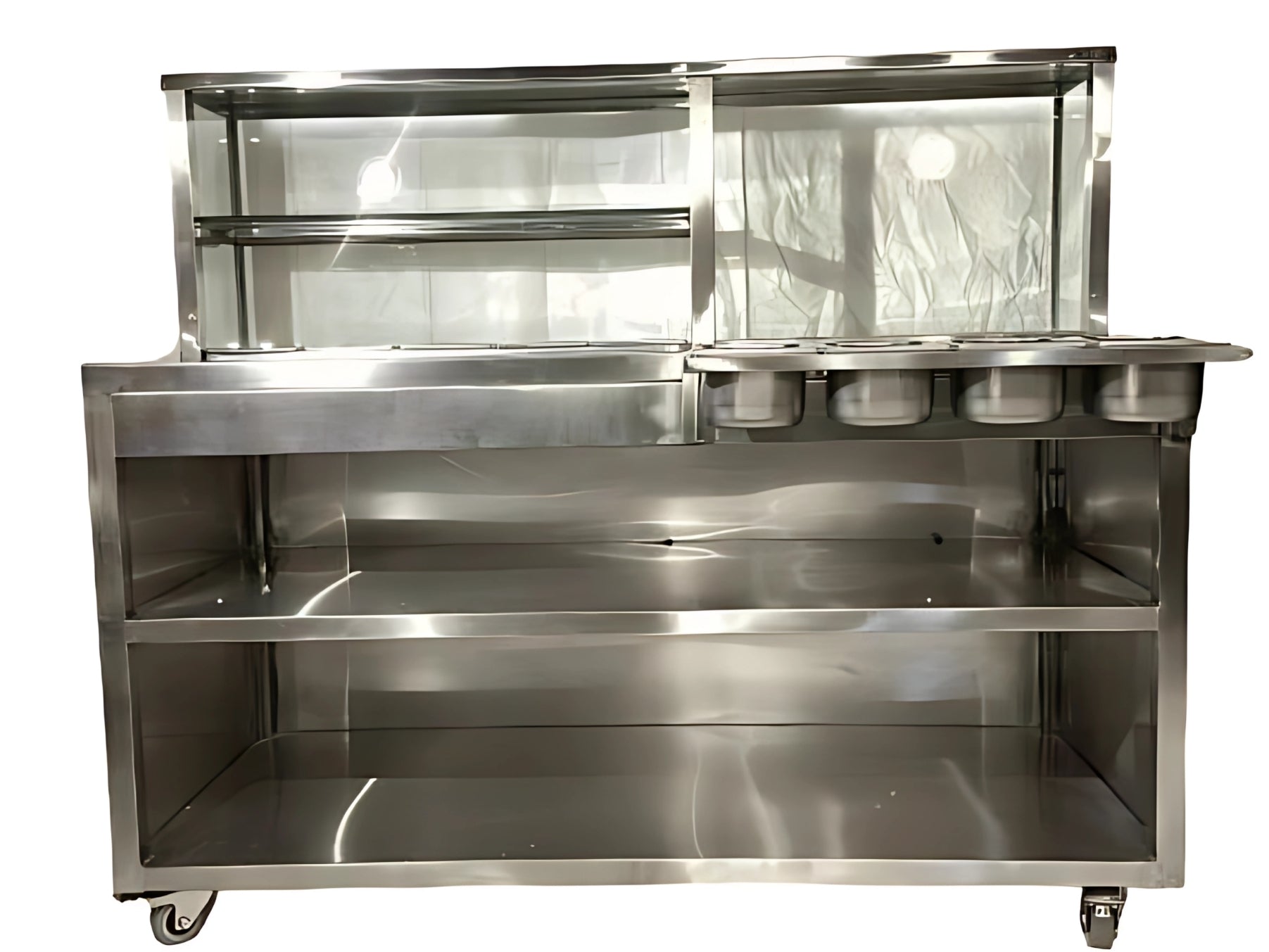 Commercial Stainless Steel Tikki Counter With Tawa & GN Pan