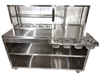 Commercial Stainless Steel Tikki Counter With Tawa & GN Pan