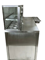 Commercial Stainless Steel Tikki Counter With Tawa & GN Pan