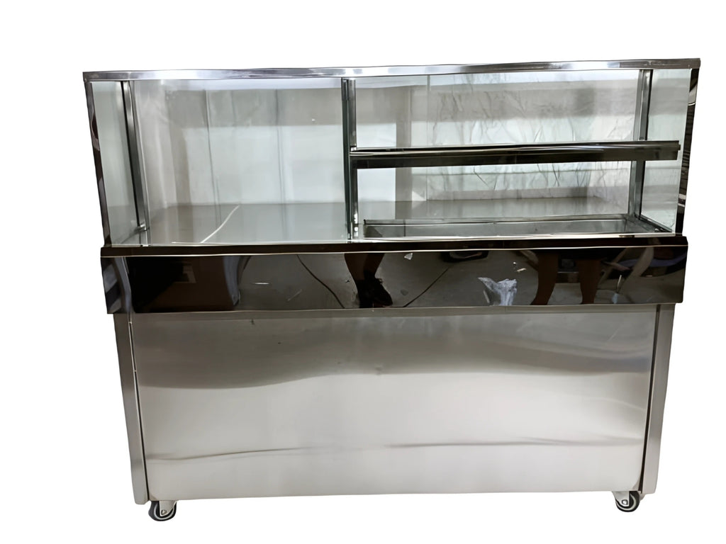 Commercial Stainless Steel Tikki Counter With Tawa & GN Pan