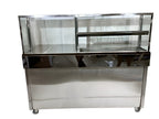 Commercial Stainless Steel Tikki Counter With Tawa & GN Pan