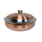 Copper Stainless Steel Handi Serving Dish with Lid (Plain) - 3 Sizes