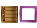 Fancy Decorative Design Square Empty Sweet Boxes (Purple) - 1/2 Kg