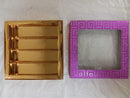 Fancy Decorative Design Square Empty Sweet Boxes (Purple) - 1/2 Kg