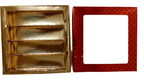Fancy Decorative Design Square Empty Sweet Boxes (Red) - 1/2 Kg