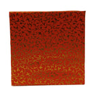 Beautiful Decorative Red Empty Sweet Boxes with Gold Leaf Pattern - 1/2 Kg