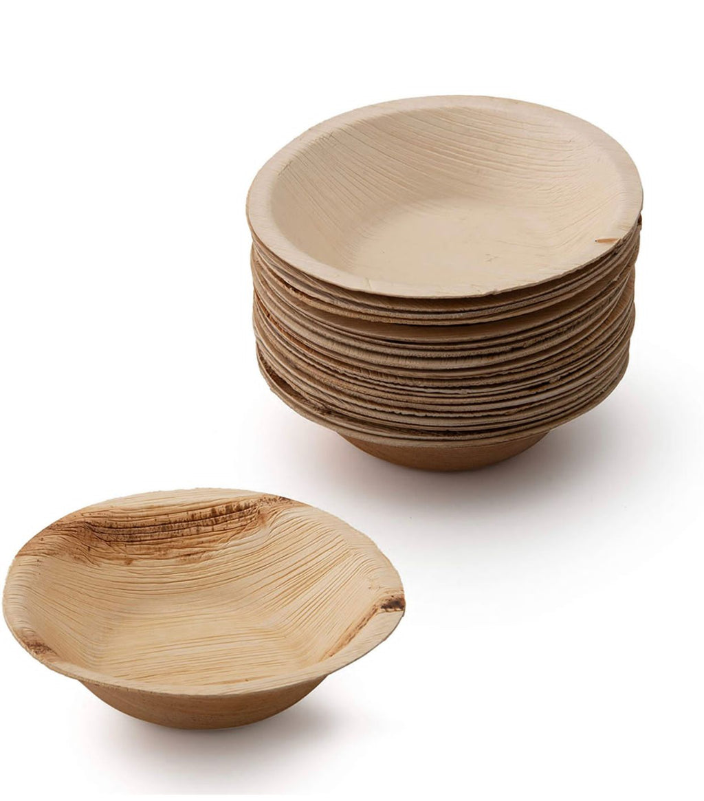 Eco-Friendly Disposable Round Deep Bowl - 4" (Pack of 25 Pcs)