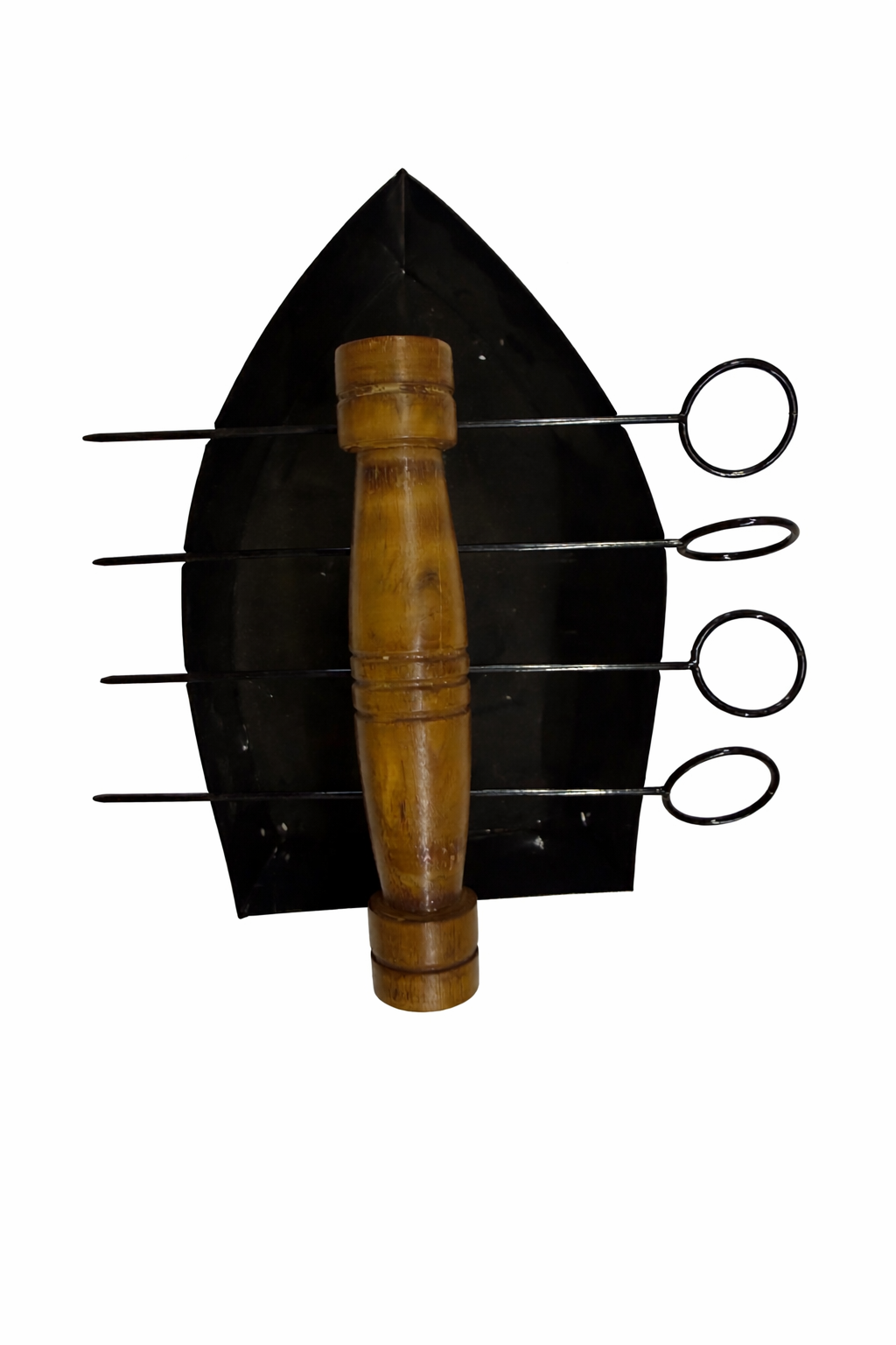 Tandoor Skewer Holder with Wooden Handle (Tabletop Barbecue)