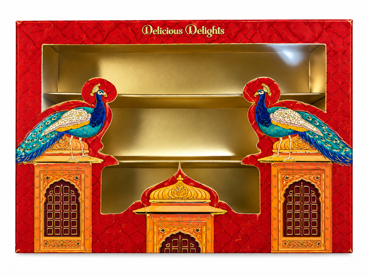 Royal Peacock Heritage Designer Sweet Box – ½ Kg