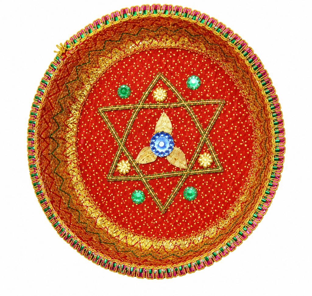 Red Bandhani Chhab