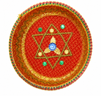 Red Bandhani Chhab