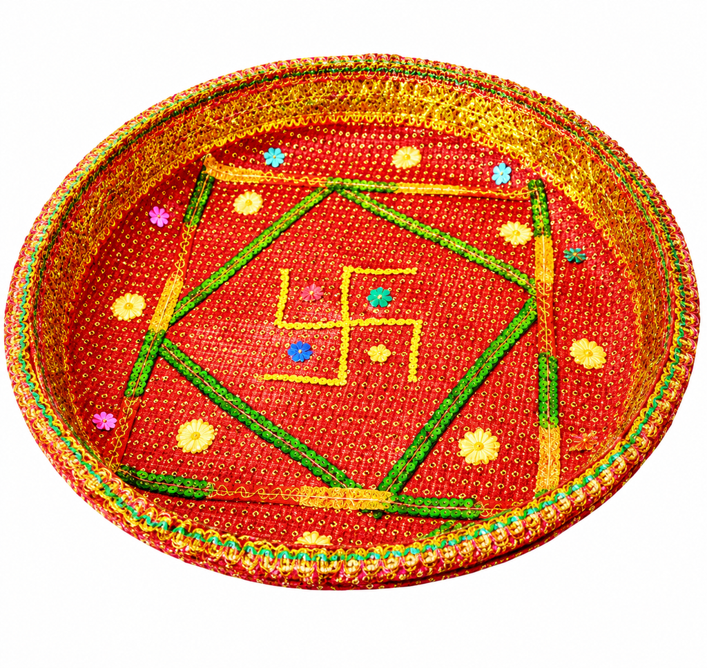 Red Bandhani Chhab