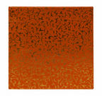 Beautiful Decorative Orange Empty Sweet Boxes with Gold Leaf Pattern - 1/2 Kg
