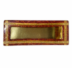 Red Bandhani Sweet Box 125 Grm (Rectangle)