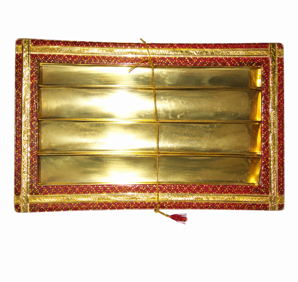 Red Bandhani Sweet Box 1 Kg