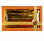 Fancy Decorative Design of Empty Sweet Boxes (Light Brown) - 1 Kg