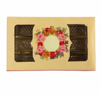 Fancy Design Empty Sweet Boxes (Cream - 3 Patition) - 1/2 Kg