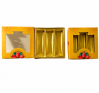 Golden Flower Print Sweet Box 250 Grams 3 Partition