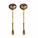 Copper / Stainless Steel Round Head Serving Spoon