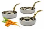 Stainless Steel  Mini Frying  Pan (  Available in 2 sizes)  serving ware