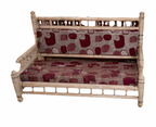 Traditional Indian Style Sankheda Wooden Ceiling Jhula (White)