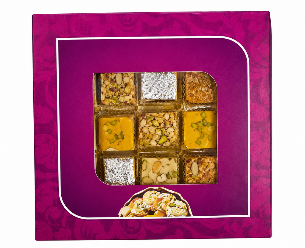 Fancy Design  Pink Empty Sweet Folding Folding Boxes - 250 Gms