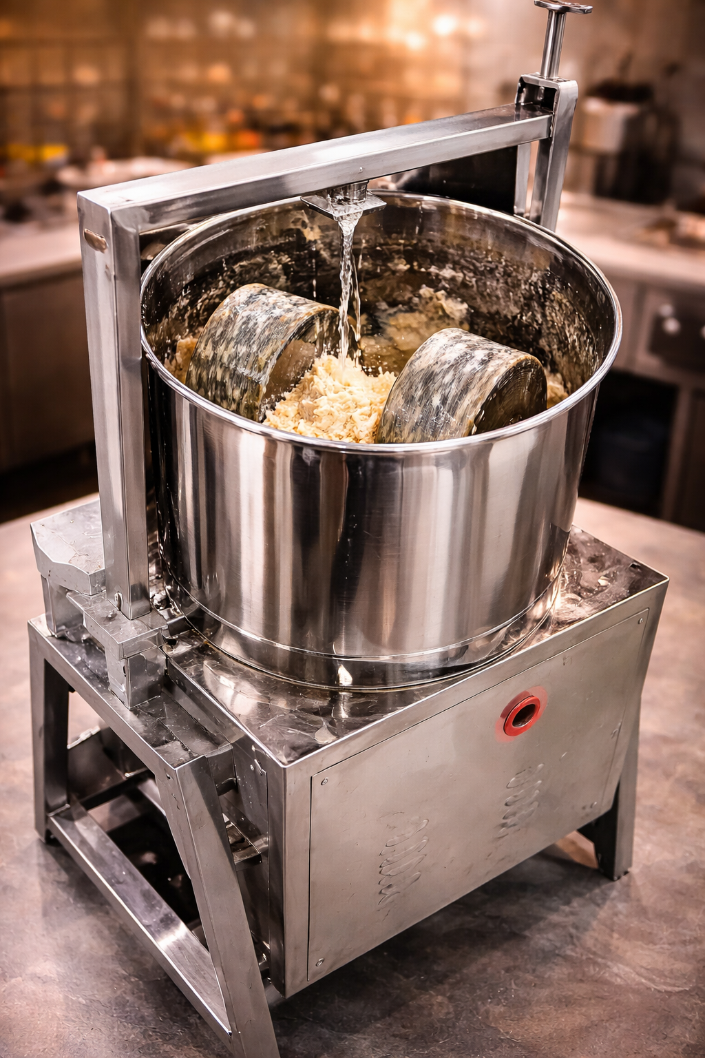 Commercial Steel Tilting Stone Wet-Grinder for Restaurants & Catering - 10 Liter
