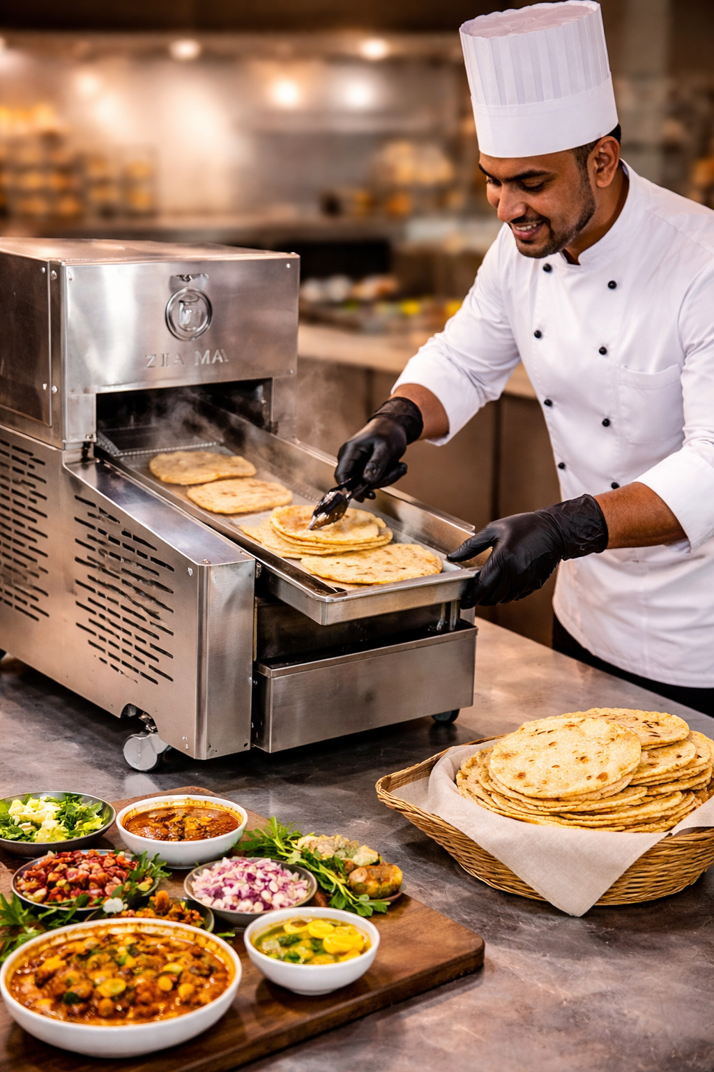 Semi Compact Automatic Chapati Making Machine