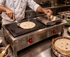 M.S. Roti Bhatti/Grill W/Puffer for Restaurant & Catering with Handle - 51"
