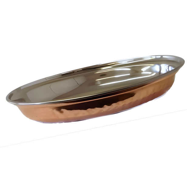Copper Hammered Oval Dish (3 Sizes)