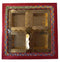 Empty DryFruit Boxes in Square Shape - 4 Compartment (200Gms) - 9 x 9"