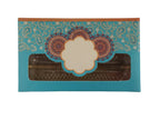 Fancy Design Empty Sweet Boxes (Blue - 3 Patition) - 1/2 Kg
