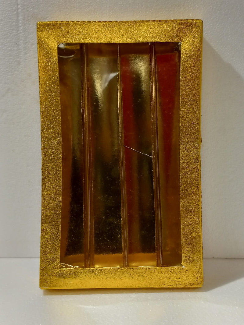 Fancy Decorative Design of Empty Sweet Boxes (Golden) - 1 Kg