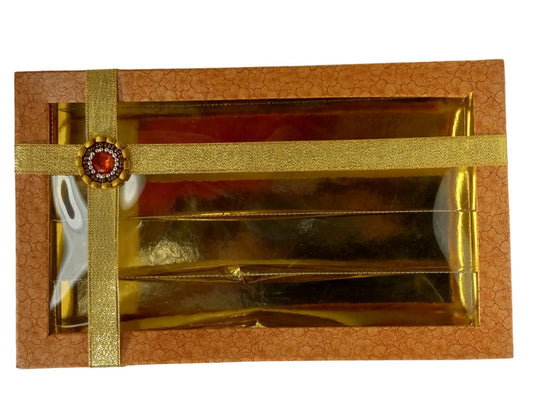 Fancy Decorative Design of Empty Sweet Boxes (Light Brown) - 1 Kg