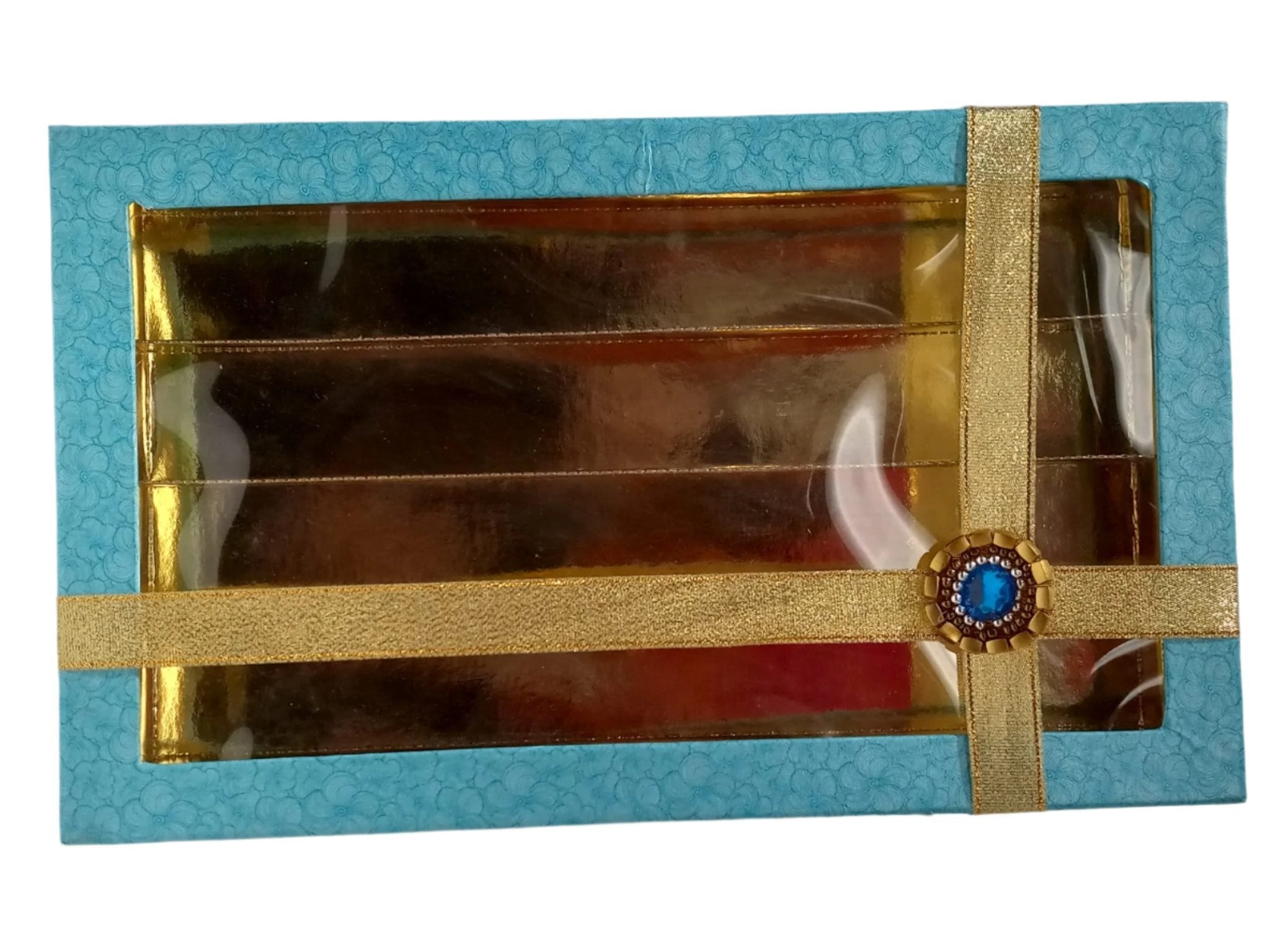 Fancy Decorative Design of Empty Sweet Boxes (Light Blue) - 1 Kg