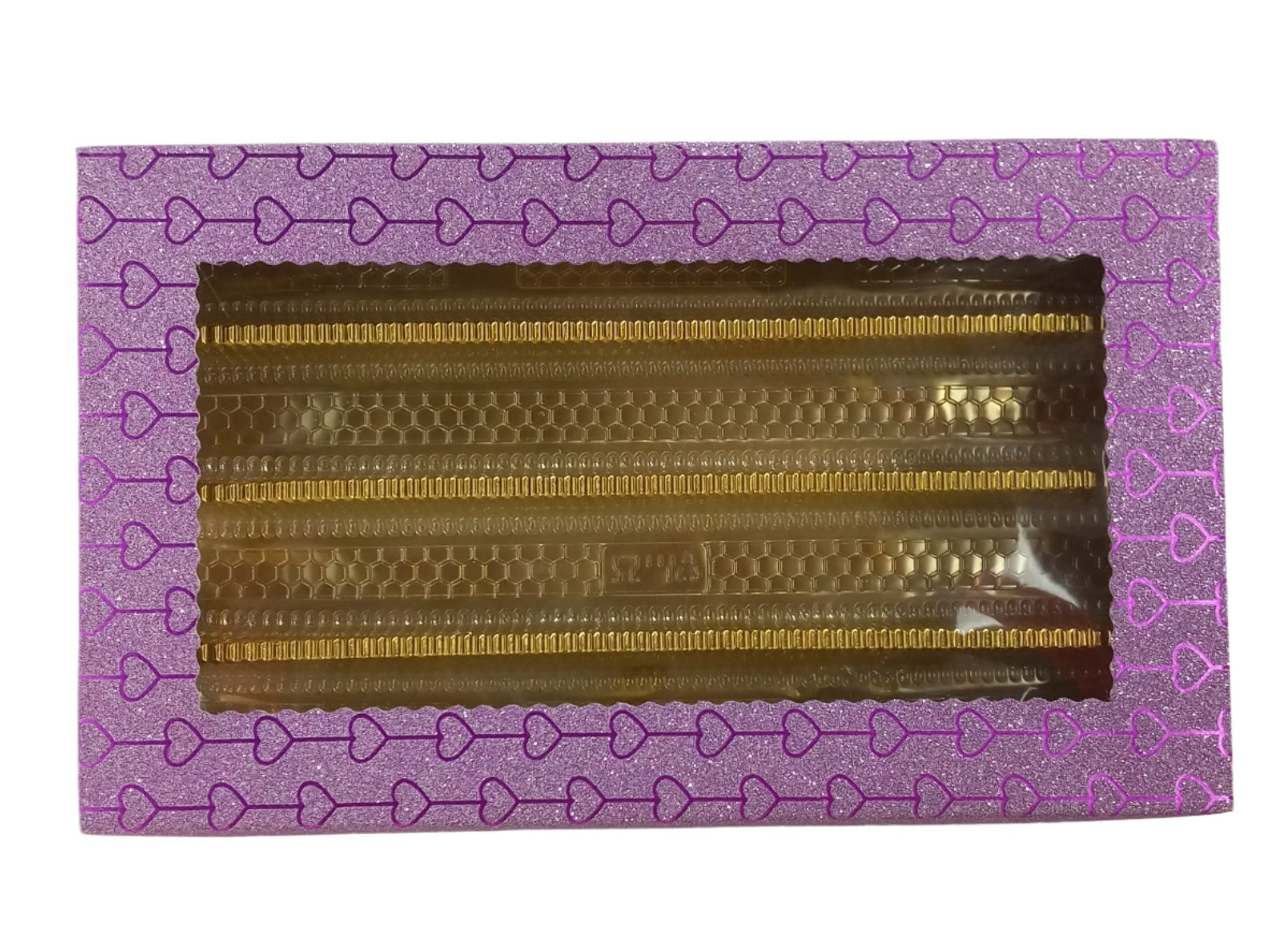 Fancy Decorative Design of Empty Sweet Boxes (Purple) - 1 Kg
