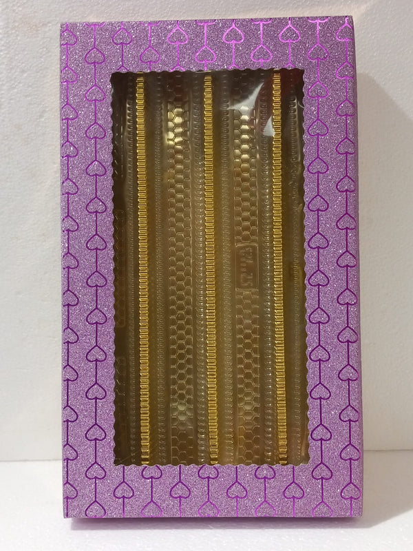 Fancy Decorative Design of Empty Sweet Boxes (Purple) - 1 Kg