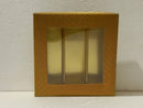 Fancy Design Sweets Boxes in Shimmer Golden W/ Window - 1/4 Kg