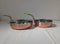 Copper Stainless Steel Mini Fry Pan Serving ware (Plain) - 2 Sizes