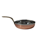 Copper Stainless Steel Mini Fry Pan Serving ware (Plain) - 2 Sizes