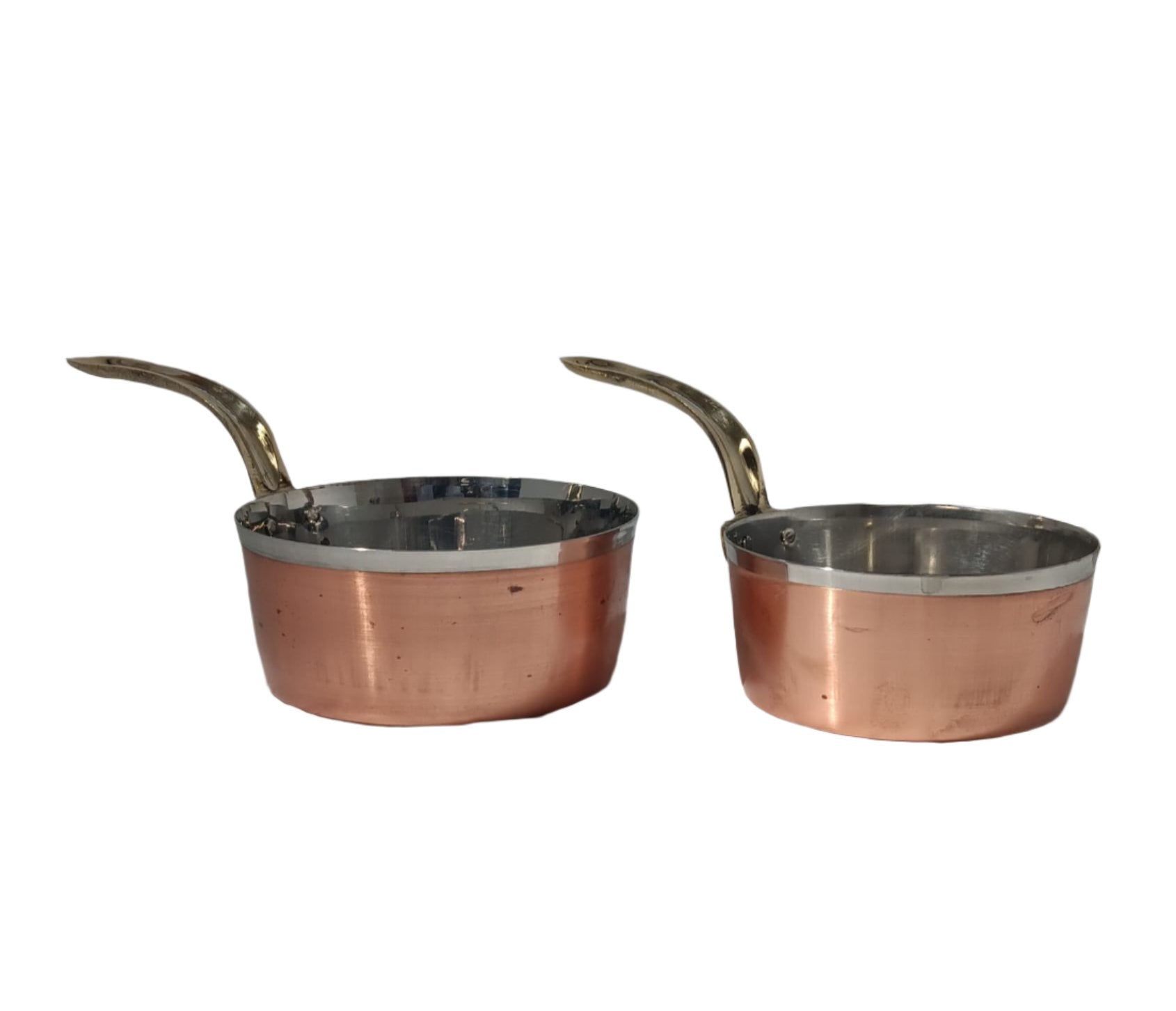 Copper Stainless Steel Mini Saucepan Serving Ware (Plain) - 2 Sizes